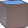 Hübsch Borde|Kurve Og Kasser > Vault Sidebord/Opbevaringsboks 40x40 cm, Blå/Brun