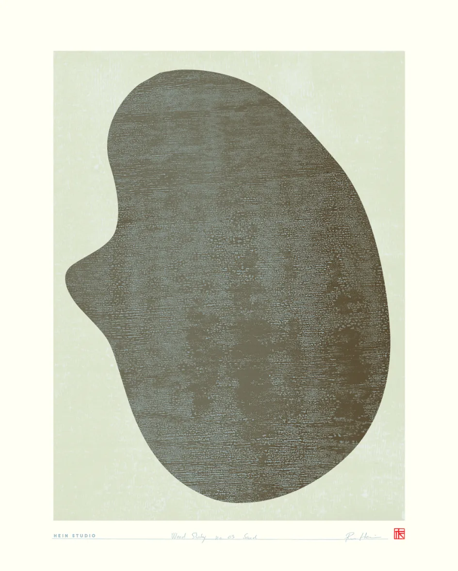 Hot Hein Studio Art Print Collection 2050 Wood Study no. 03 40x50 cm, Sand