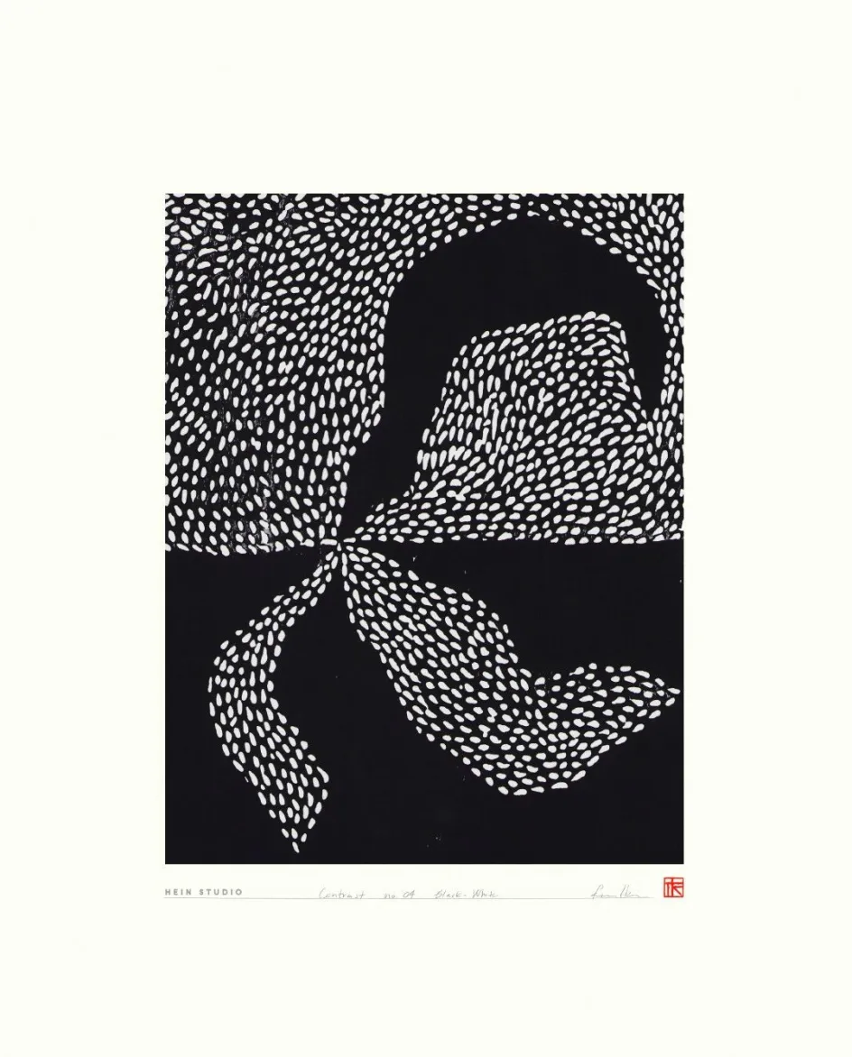 Sale Hein Studio Art Print Collection 2025 Contrast no. 04 40x50cm, Sort/Hvid