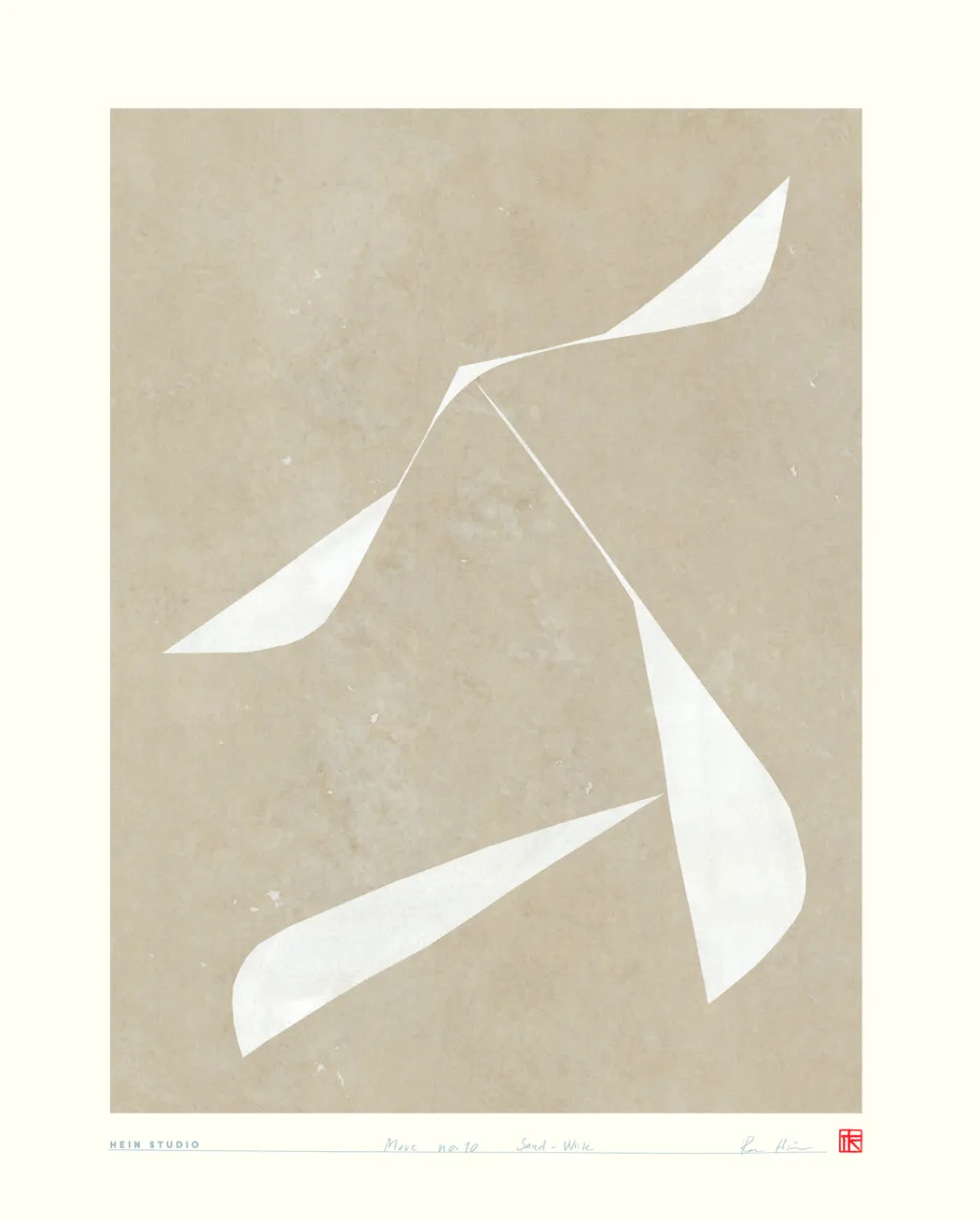 Discount Art Print Collection 2034 Move no. 10 40x50 cm, Sand/Hvid Stue|Vægdekorationer Og Plakater