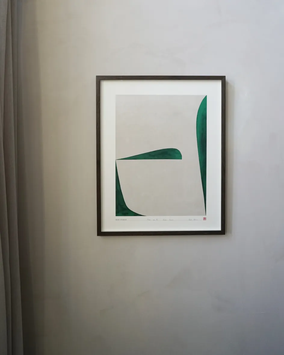 Best Hein Studio Art Print Collection 2035 Move no. 12 40x50 cm, Grøn