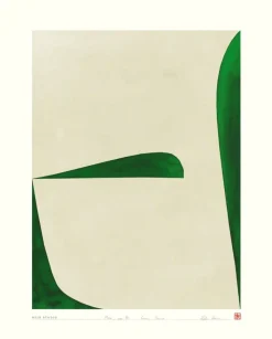 Best Hein Studio Art Print Collection 2035 Move no. 12 40x50 cm, Grøn