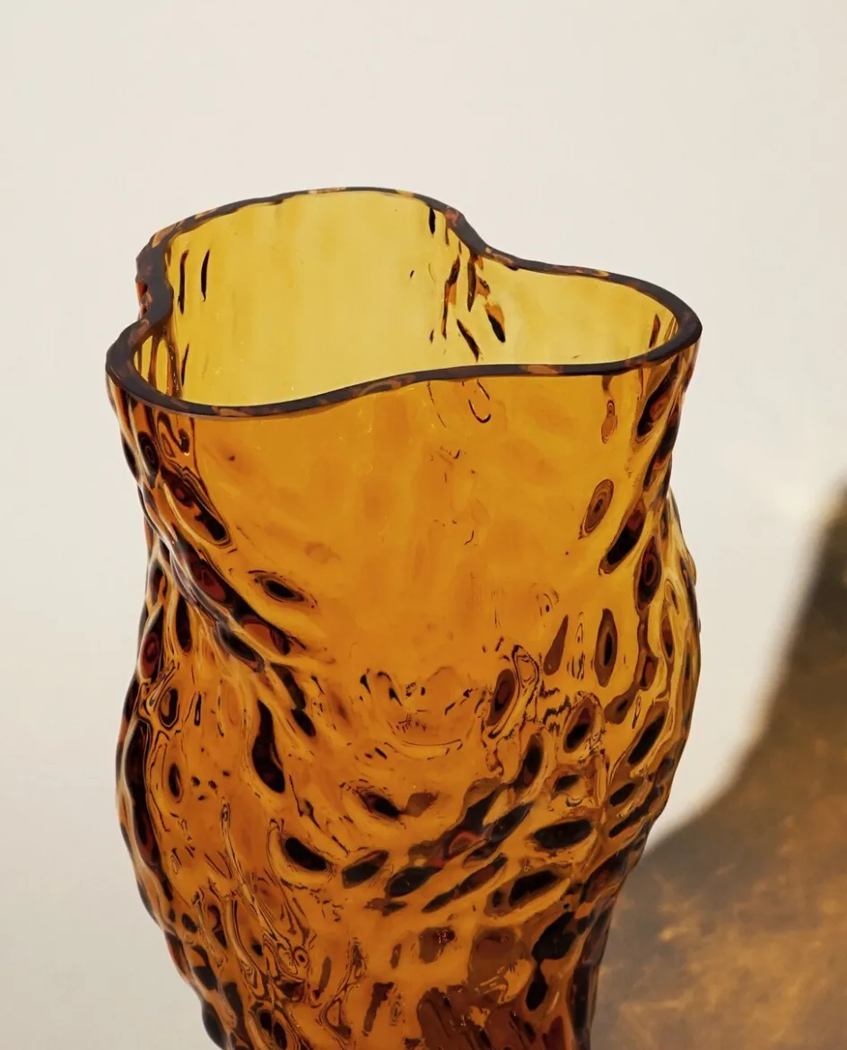 Hot Hein Studio Ostrea Rock Vase H30 cm, Amber