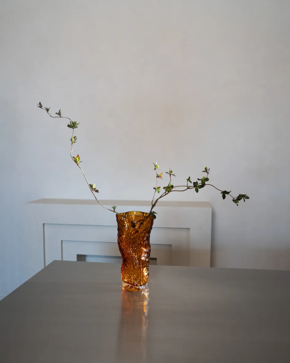 Hot Hein Studio Ostrea Rock Vase H30 cm, Amber