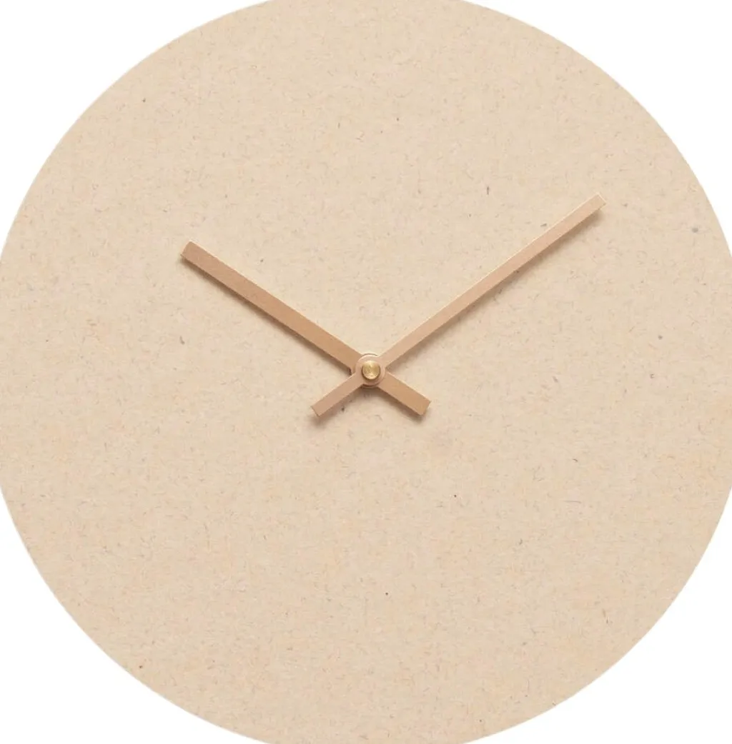 Hemverk Ure Og Vejrstationer > Really Vægur Ø28 cm, Creme/Kobber