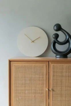 Hemverk Ure Og Vejrstationer > Really Vægur Ø28 cm, Creme/Kobber
