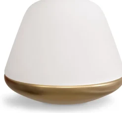 Online Herstal Bloom Bordlampe H, Messing/Opal Glas