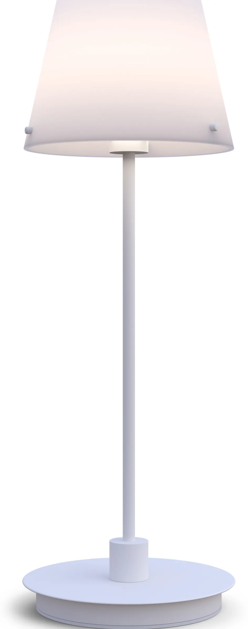 Sale Herstal Gil il Grande Bordlampe H37 cm, Hvid/Opal Glas