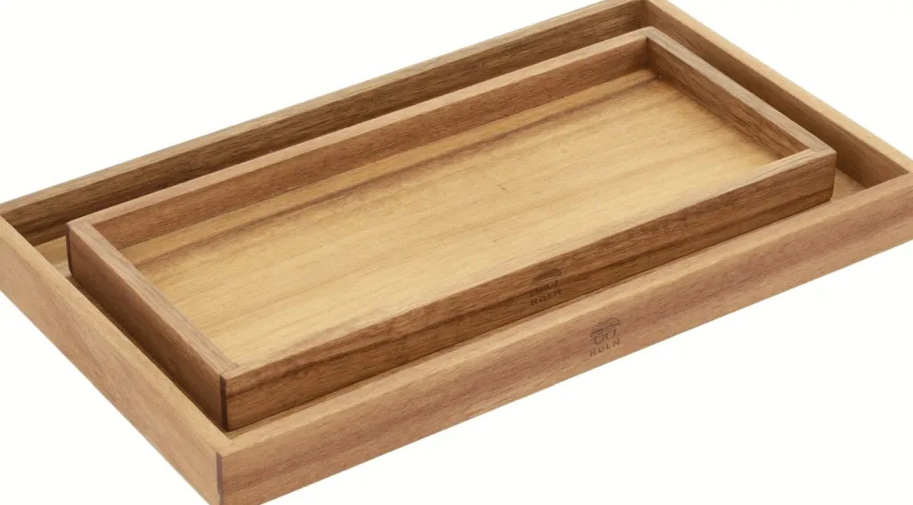 Holm Serveringsbakker|Stue > Bakke 35x20 cm, Akacietræ
