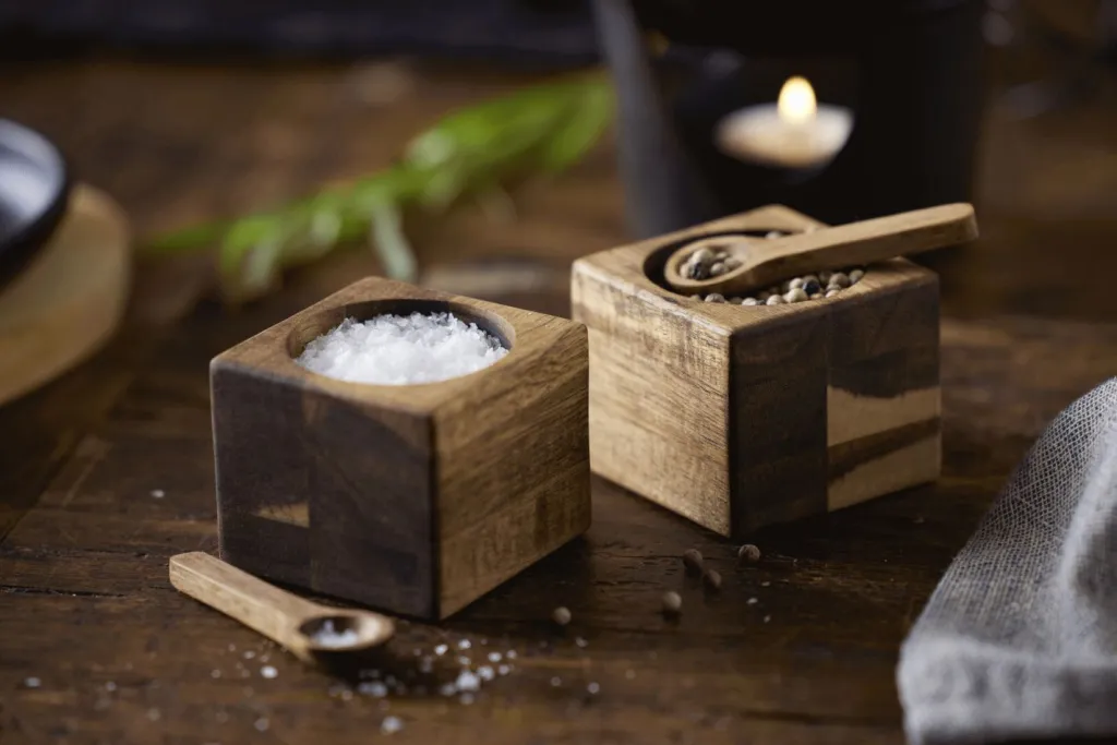Discount Miniskålesæt 2 stk. H5 cm, Akacietræ Salt Og Peber|Salt Og Peber