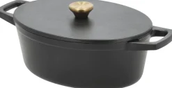 Best Oval Støbejernsgryde 3,8 L, Sort Gryder Og Kasseroller