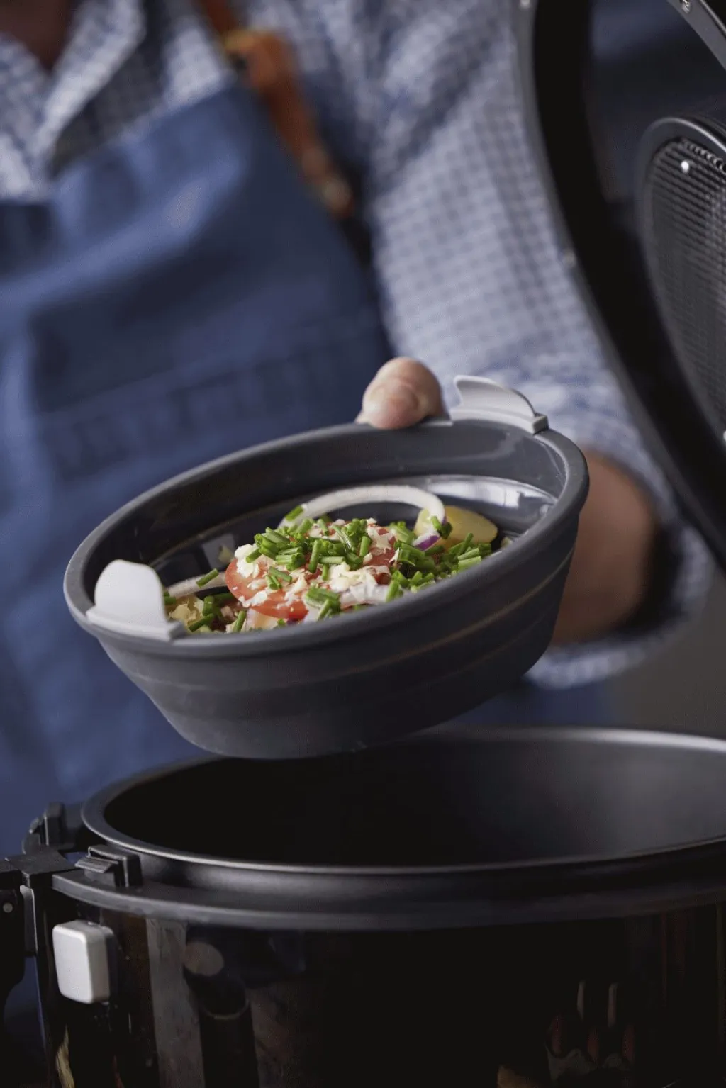 Hot Silikoneform t. Airfryer Ø19 cm, Grå Tilberedningsapparater