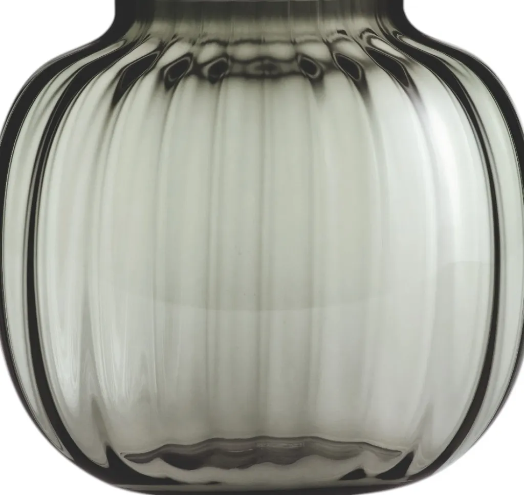 Primula Oval Vase H17,5 cm, Smoke Stue|Vaser