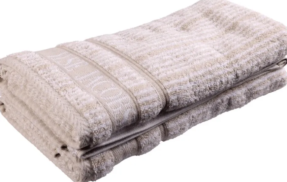 Clearance Home by Ilse Jacobsen Håndklæde 2 stk. 50x100 cm, Sand/Beige