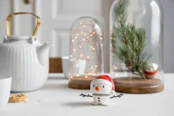 Hoptimist Stue|Træfigurer Og Figurer > Santa Snowman S, Hvid