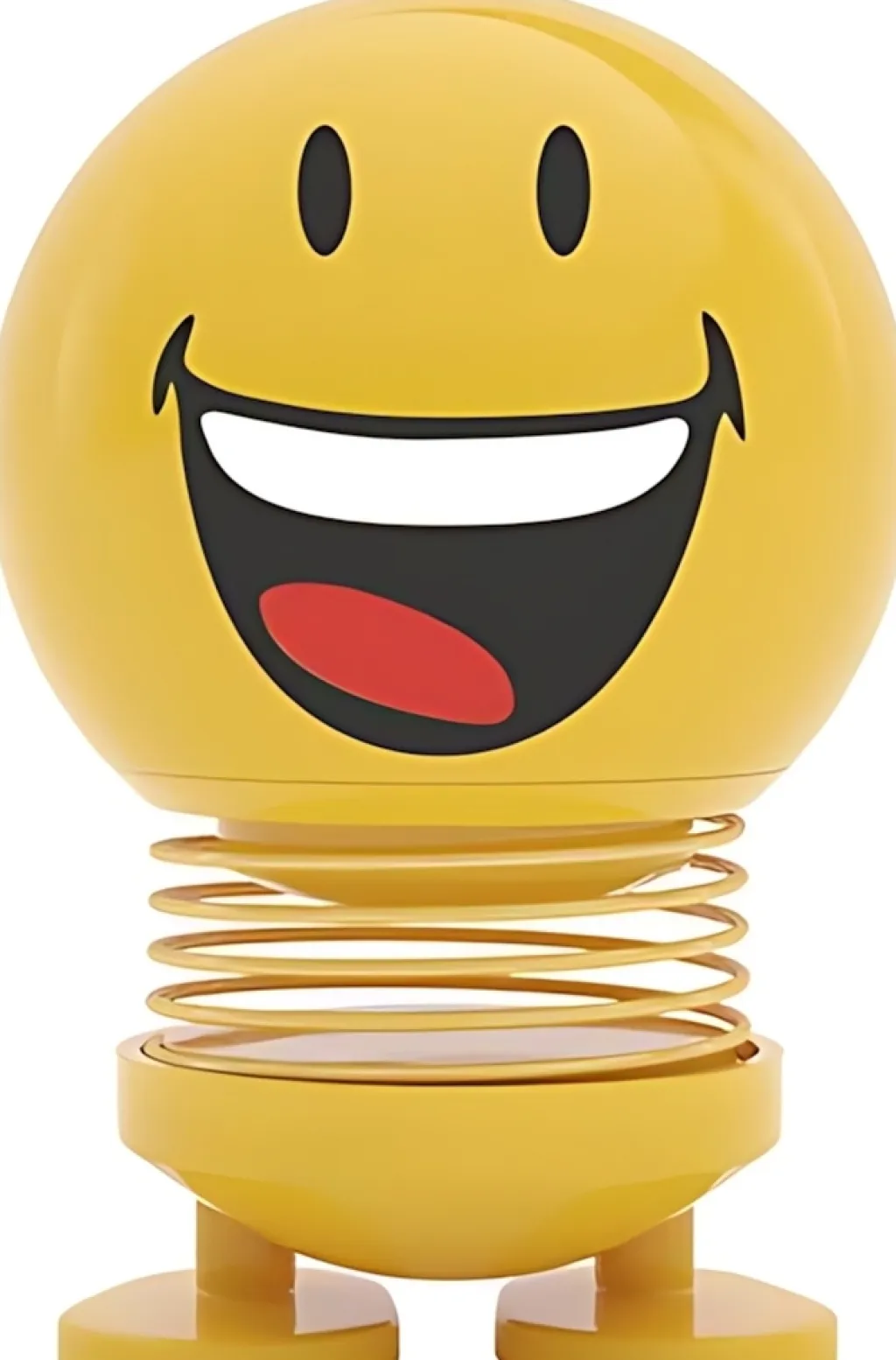 Hoptimist Stue|Træfigurer Og Figurer > Smiley Joy S, Gul