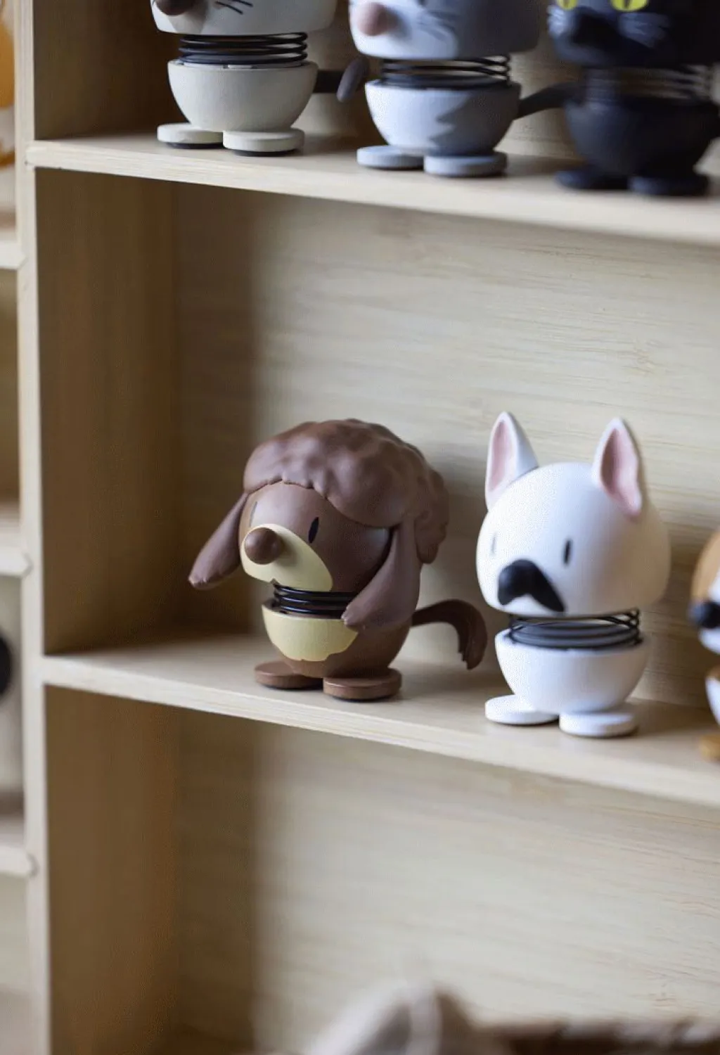 Hoptimist Træfigurer Og Figurer > Fransk Bulldog XS, Hvid