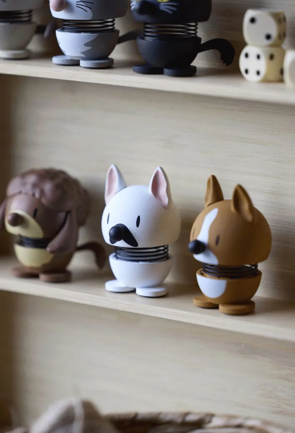 Hoptimist Træfigurer Og Figurer > Fransk Bulldog XS, Hvid
