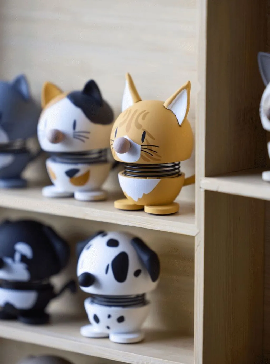 Online Rødstribet Kat XS, Orange Træfigurer Og Figurer