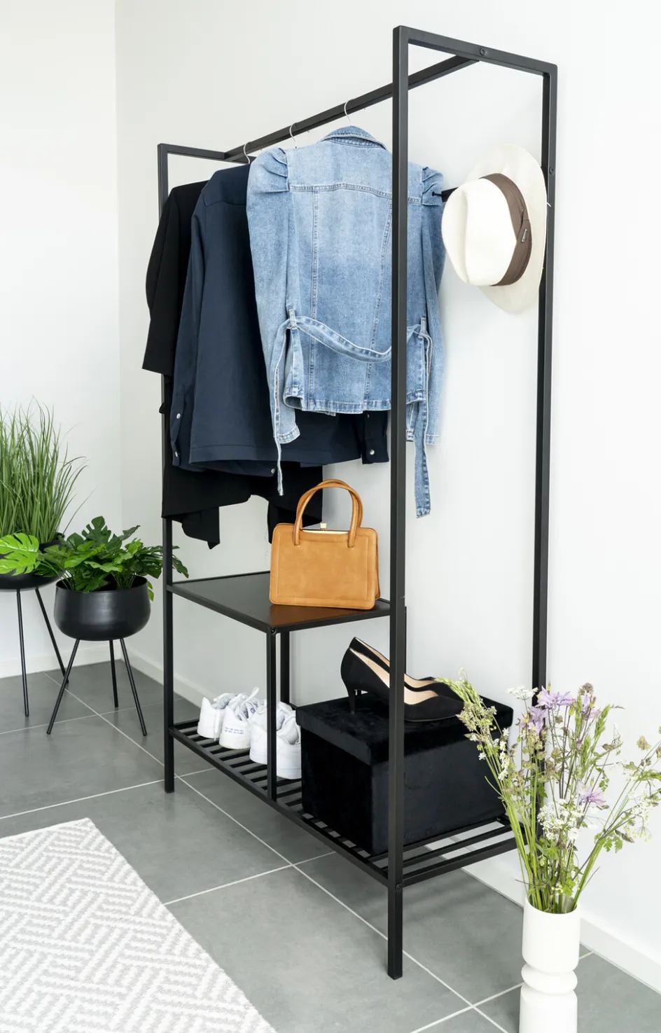 Outlet House Nordic Ardola Blomsterstander 2 stk, Sort