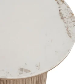 Online House Nordic Athens Hjørnebord H50 cm, Hvid/Brun