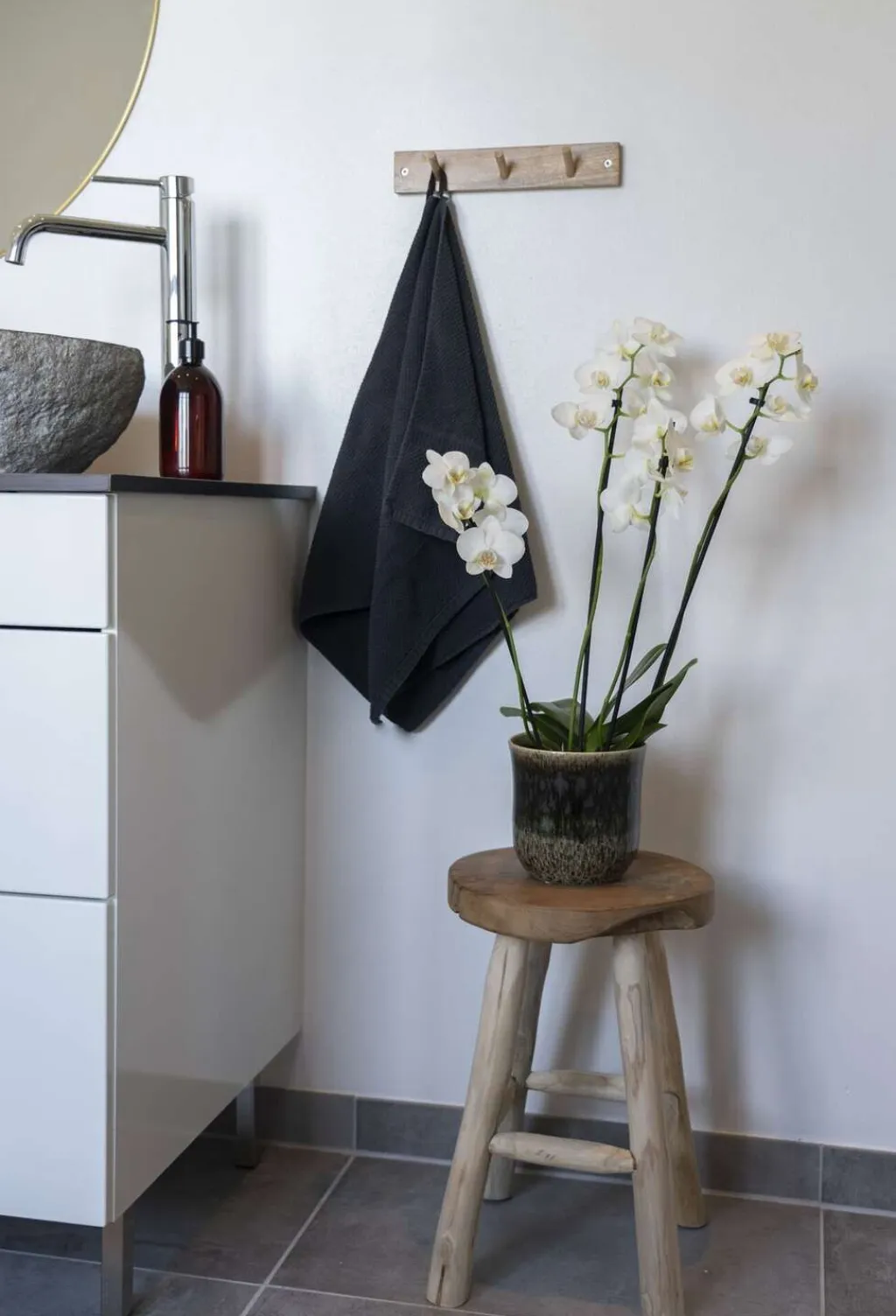 Hot Badia Taburet H45 cm, Teaktræ Stole