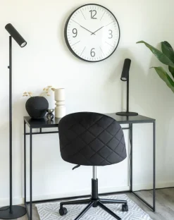 House Nordic Biel Vægur Ø51 cm, Sort/Hvid