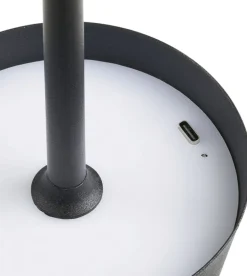 Outlet House Nordic Bradford Trådløs Bordlampe LED H37 cm, Sort