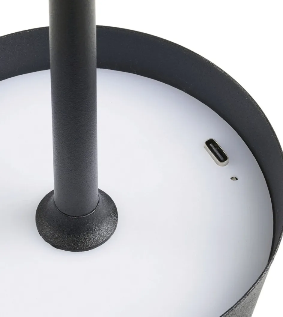 Outlet House Nordic Bradford Trådløs Bordlampe LED H37 cm, Sort