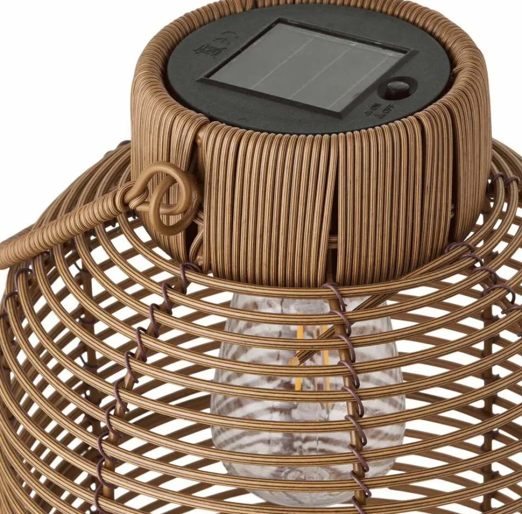 House Nordic Lamper Til Haven Og Terrassen|Solcellelamper > Brentford Solcellelanterne H30,5 cm, Polyrattan
