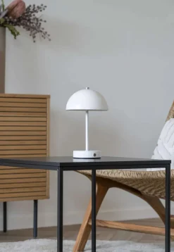 Sale House Nordic Holt Trådløs Bordlampe LED H25 cm, Hvid