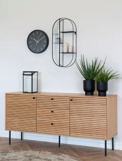 New Kensington Vægur Ø35 cm, Sort Ure Og Vejrstationer