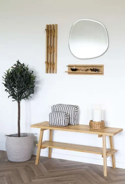 Discount Knagerække H60 cm, Bambus Knager Og Knagerækker