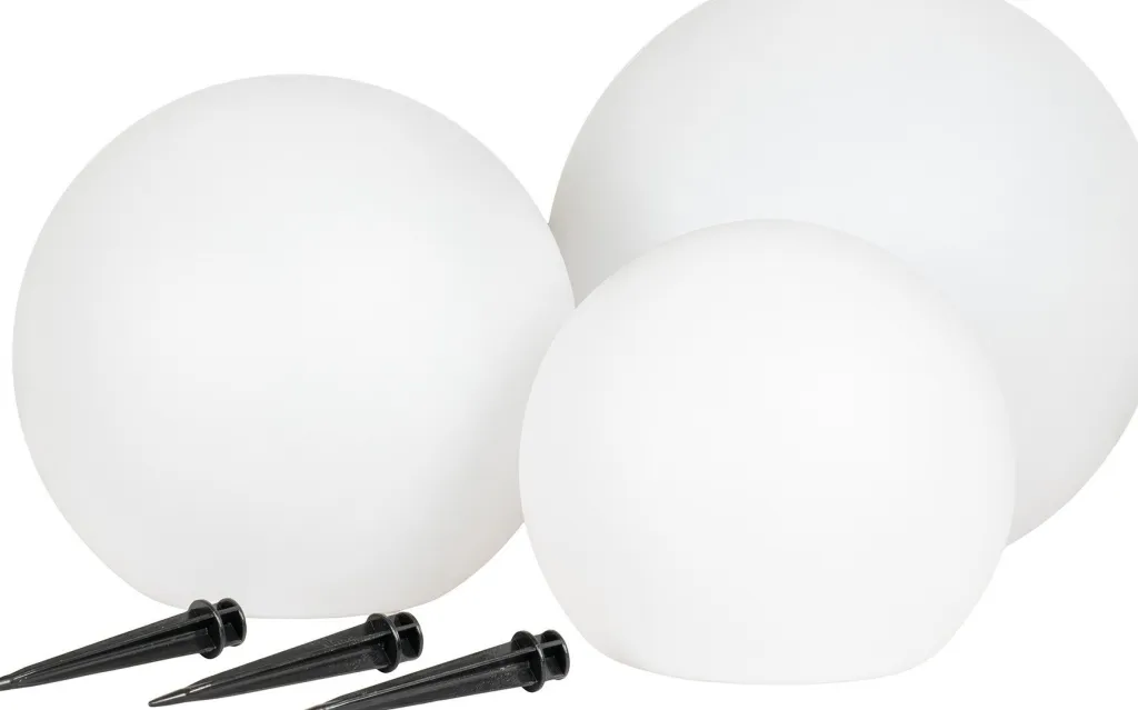 House Nordic Lamper Til Haven Og Terrassen|Bedlamper Og Havelamper > Lifton Solcelle Lampe LED 3 stk, Hvid