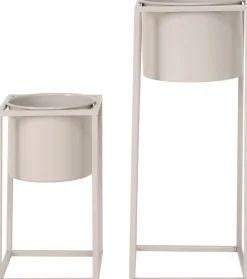 Clearance House Nordic Marla Blomsterstander 2 stk, Beige/Grå