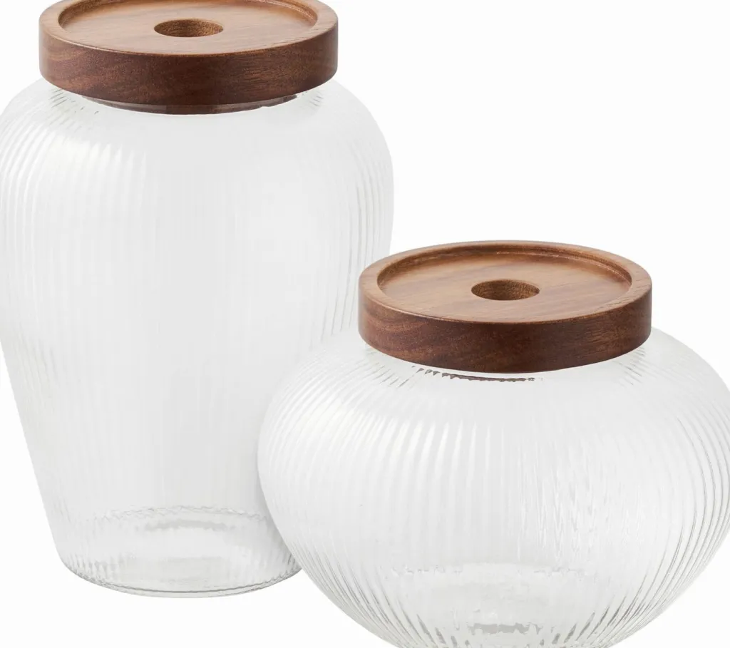 House Nordic Opbevaring Til Køkkenet|Opbevaringskrukker Og -Glas > Maya Opbevaringsglas 2 stk, Glas