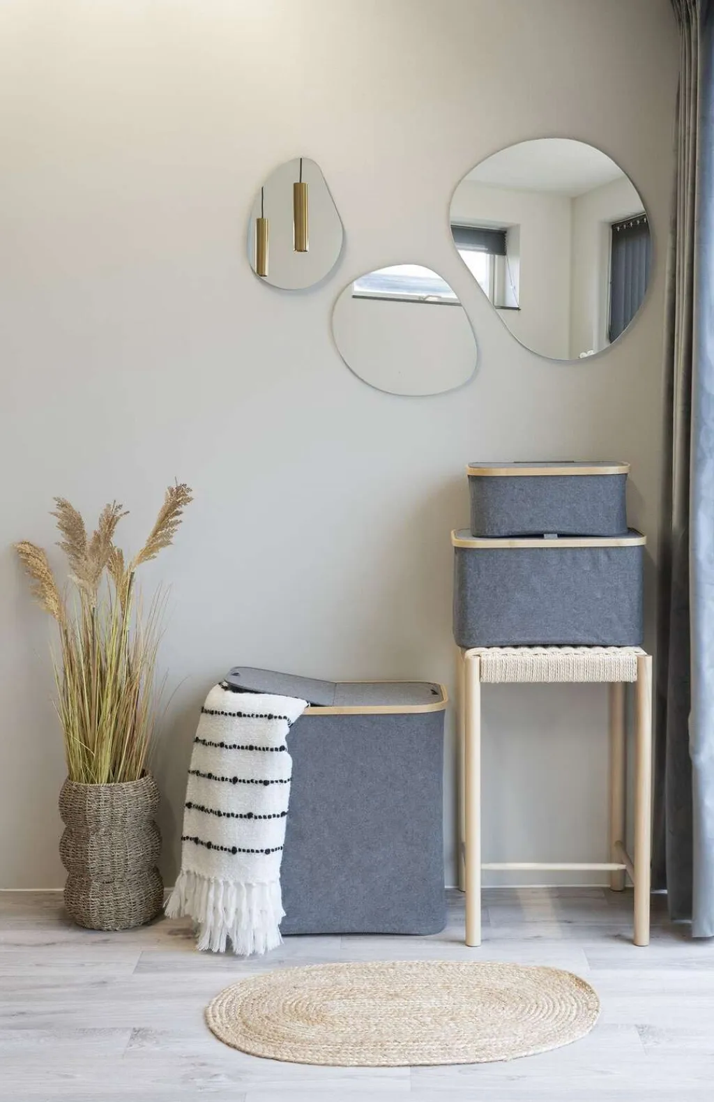 House Nordic Badeværelse|Kurve Og Kasser > Noto Vasketøjskurv H54 cm, Mørkegrå