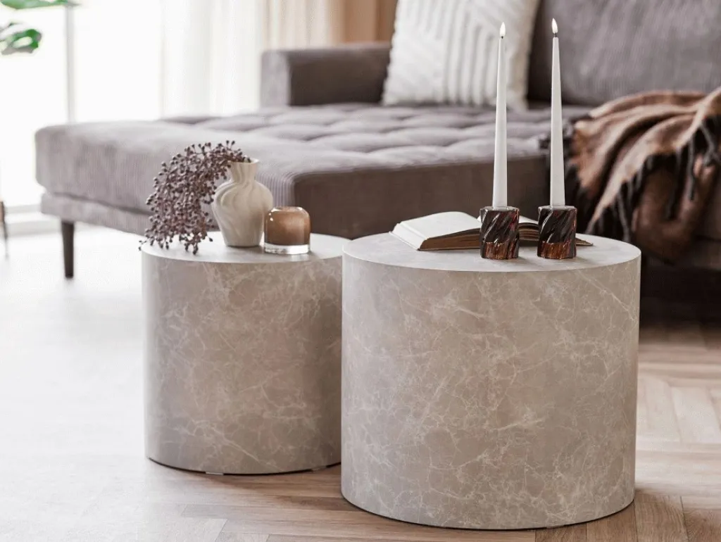 House Nordic Borde > Prague Sofabord 2 stk, Marmor
