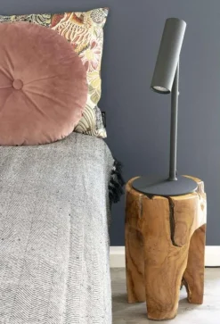 Outlet Rose Taburet H40 cm, Teaktræ Stole