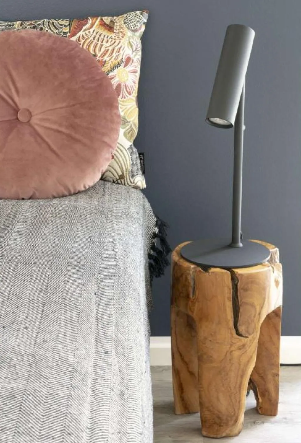 Outlet Rose Taburet H40 cm, Teaktræ Stole