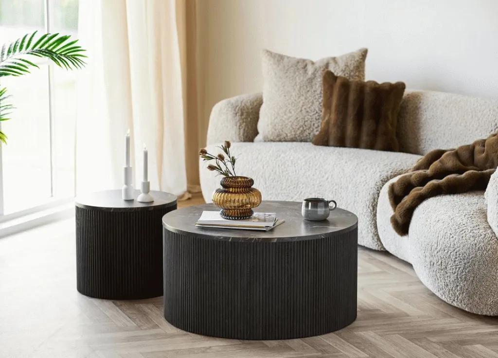House Nordic Borde > Rota Hjørnebord H40 cm, Mørkebrun