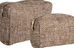 Discount House Nordic Safi Toilettaske 2 stk, Brun