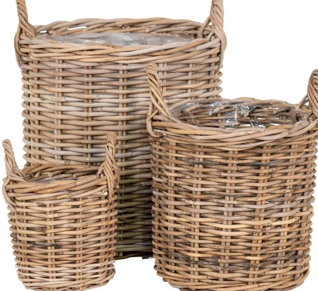 Best Sema Kurve 3 stk, Kubo Rattan Kurve Og Kasser
