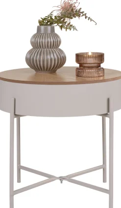Sale House Nordic Sisco Hjørnebord H40 cm, Beige/Grå