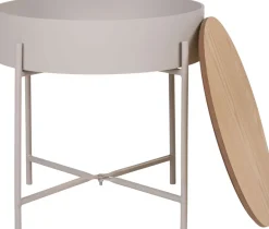 Sale House Nordic Sisco Hjørnebord H40 cm, Beige/Grå