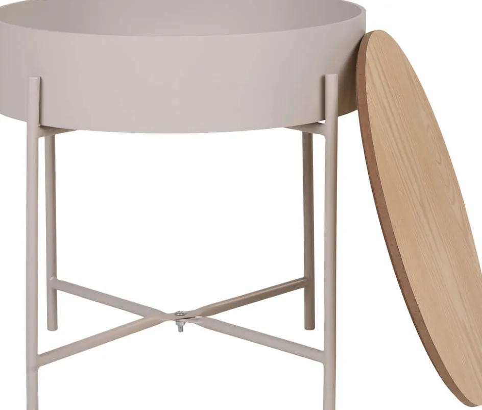 Sale House Nordic Sisco Hjørnebord H40 cm, Beige/Grå