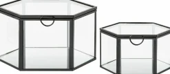 Discount House Nordic Torpe Opbevaringsboks 2 stk, Glas