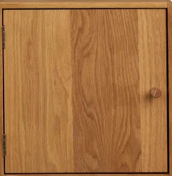 Sale Townsville Væghylde m. Låge 30x30 cm, Eg Reoler
