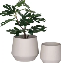 New Trofa Urtepotte 2 stk, Sand Stue|Urtepotter Og Krukker