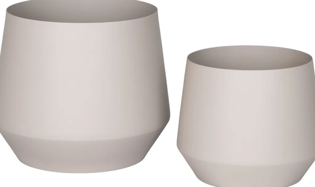 New Trofa Urtepotte 2 stk, Sand Stue|Urtepotter Og Krukker